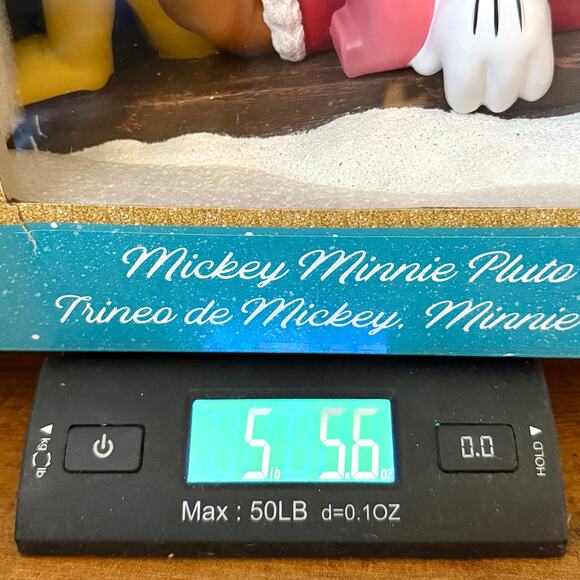 Disney Mickey Minnie Pluto Christmas Sled 13.7" Holiday Decor NIB - Picture 5 of 7